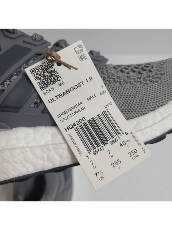 NEW Adidas Ultraboost 1.0 Shoes HQ4200 Size 7.5 Gray #1 main image 6